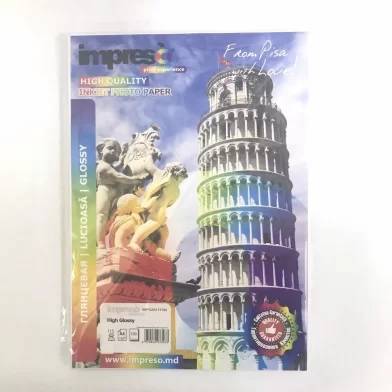 Hirtie foto IMPRESO A4, 115g/m2, 100 foi lucioasa
