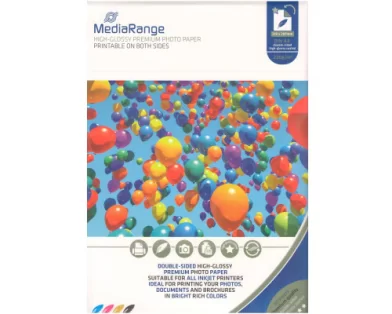 Hirtie foto MediaRange A4, 220g/m2, 50 foi, dubla luci