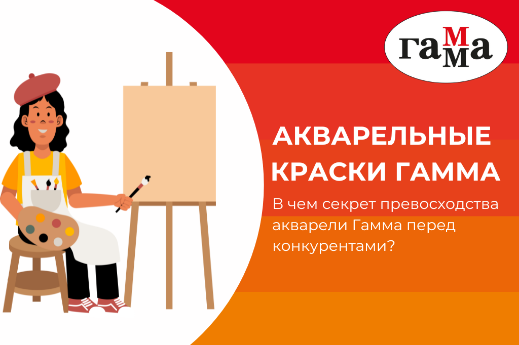 Акварельные краски Гамма